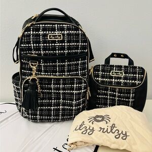 Itzy Ritzy Boss Plus Diaper Backpack and Bottle Bag Bundle